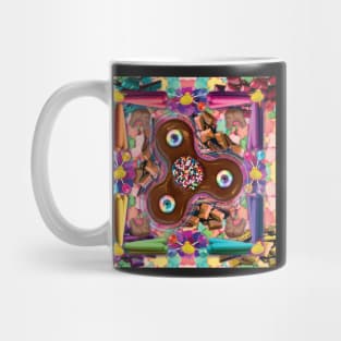 Spiral into the chocolate fidget spinner Mug